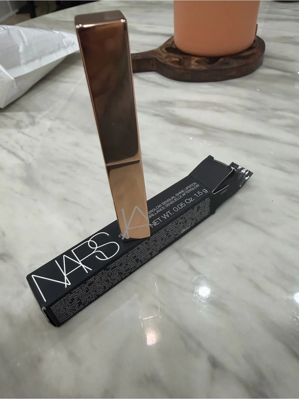 NARS Afterglow Sensual Shine Lipstick - Boxed Black Packaging
